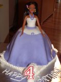 black barbie cake