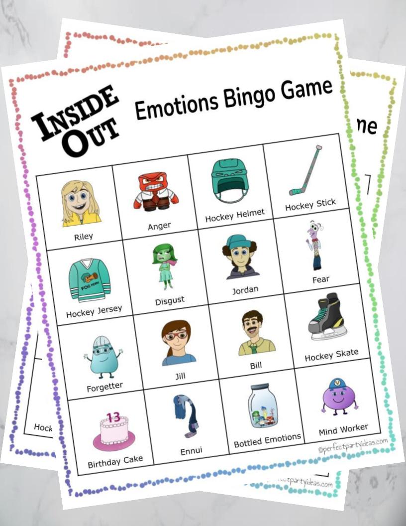 Inside Out Bingo Game