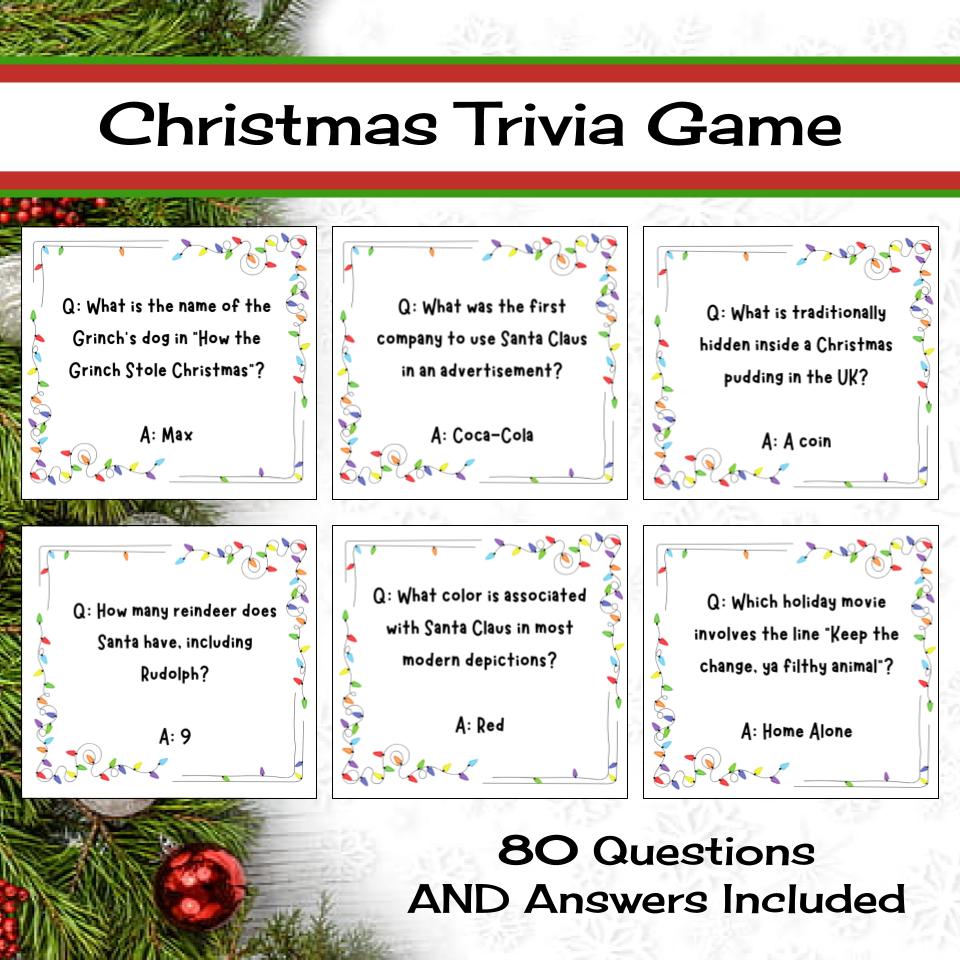 Christmas Trivia Game